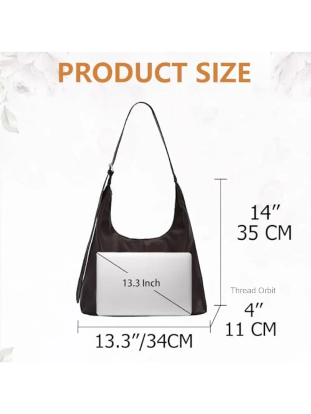 Women Large Hobo Bag Vegan Leather Shoulder Handbag Slouchy Tote Travel
